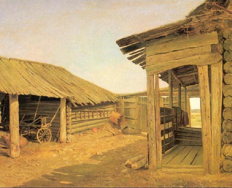 Ivan Shishkin Country Courtyard China oil painting art